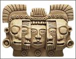 Mask of deatf and rebith - Tikal, Mexico. 900 AD, Maya.